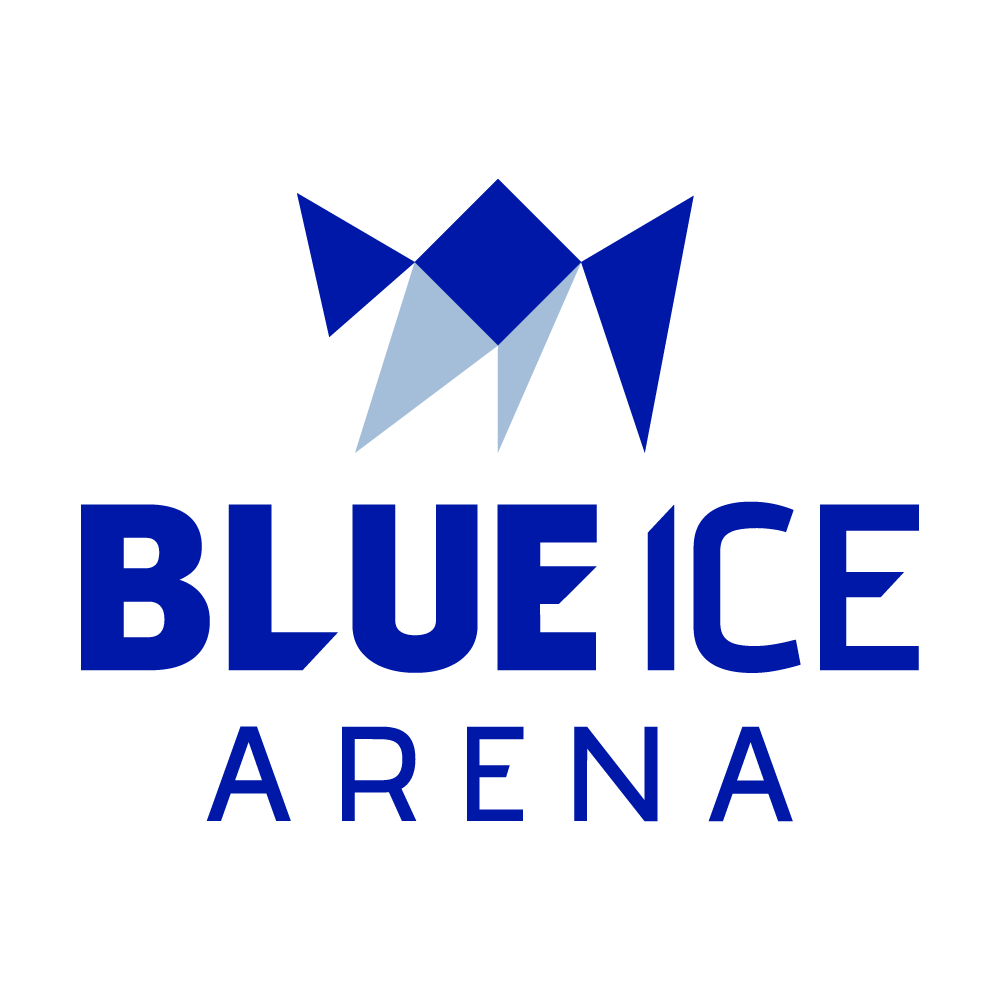 Blue ice arena logo 1000
