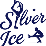 Silver ice figure logo blue 150x150